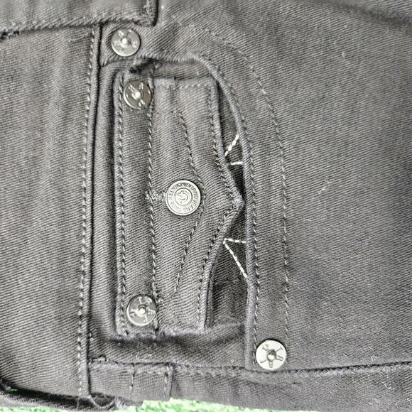 True Religion Jeans Flap Black Rocco Relaxed Skinny Denim Men’s Sz 32x30 - Picture 3 of 15